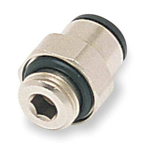 Male Connector, 4mm Tube Size, Nylon, Black, 10 PK - 3101 04 09