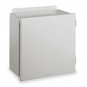 Carbon Steel Electrical Enclosures, 12 in H, 5 in D, 10 in W, NEMA 12, Hinged - B121005CH