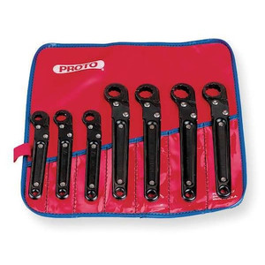Flare Ratchet Wrench Set, 7 Pieces, 12 Pts - J3800A