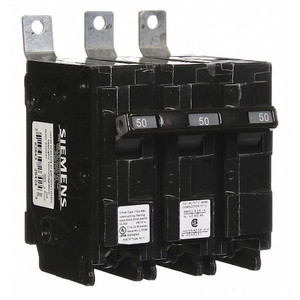 Miniature Circuit Breaker, BL Series, 50A, 3 Pole, 240V AC, 65kA at 240V AC - B350HH
