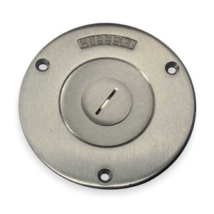Electrical Box Cover, 1 Gang, Round, Aluminum - SA2525