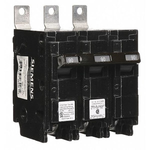 Miniature Circuit Breaker, BL Series, 90A, 3 Pole, 240V AC, 65kA at 240V AC - B390HH