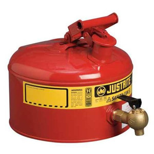 2 1/2 gal Red Galvanized Steel Type I Safety Can Flammables - 7225140
