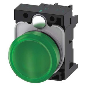 Pilot Light Complete, Round Shape, Green - 3SU1102-6AA40-1AA0