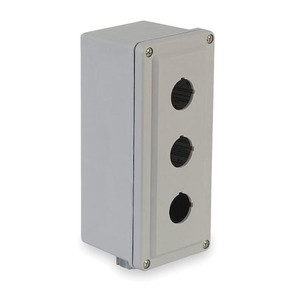 Pushbutton Enclosure, 30mm, 3 Hole, Plastic - 9001SKY3