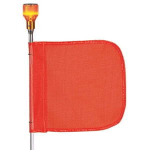 Warning Whip, HD, 5 Ft, Flag and Socket - FS5L-O