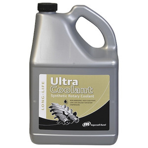 Ultra Coolant, Compressor Oil, Bottle, 1.32 gal, 10 SAE Grade, 100 ISO Viscosity Grade - 92692284