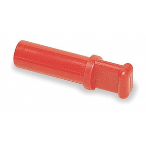 Plug, 6mm Tube Size, Polymer, Red, 50 PK - 3126 06 00
