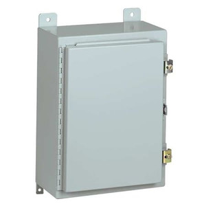 Carbon Steel Electrical Enclosures, 36 in H, 12 in D, 36 in W, NEMA 12, Hinged - N12363612
