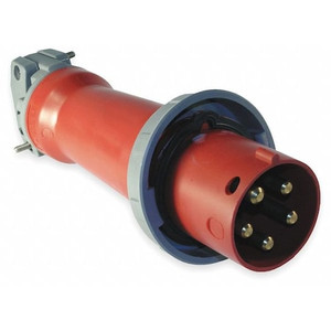 IEC Pin and Sleeve Plug, 4P, 5W, 30A, 480V - HBL530P7W