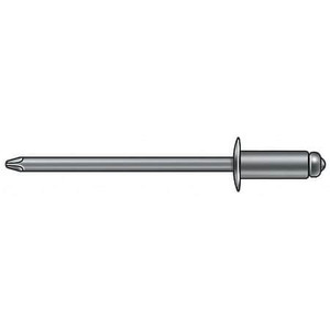 Blind Rivet, Dome Head, 5/32 in Dia., 17/32 in L, Stainless Steel Body, 500 PK - SSD56SSBS201