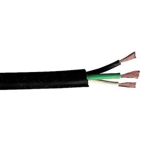 Portable Cord, SJOOW, 12 AWG, 3 C, Black, EPDM Rubber, Stranded, 300V, Indoor/Outdoor, 250 ft - 01380.35T.01
