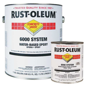 Floor Coating Kit, 1 gal, Silver Gray - 6082408