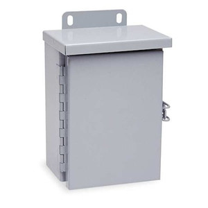Carbon Steel Electrical Enclosures, 12 in H, 6 in D, 10 in W, NEMA 3R, Hinged - RHC101206