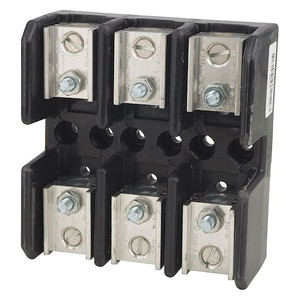 Open Fuse Block, T UL Class, 3 Poles, 61 to 100A Amp Range, 600V AC/DC Volt Rating - T60100-3C