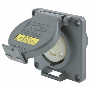 30A Watertight Twist-Lock Receptacle 2P 3W 125VAC - HBL2610SW