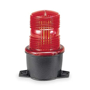 Low Profile Warning Light, Strobe, Red - LP3T-12-48R-M1