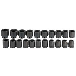 3/4" Drive Impact Socket Set, Metric, 21 pcs - J72103M
