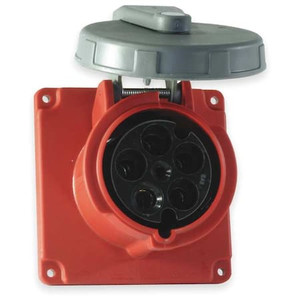 IEC Pin and Sleeve Receptacle, 100A, 480V - HBL5100R7W