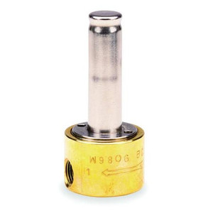 Brass Steam Solenoid Valve Less Coil, Normally Closed, 1/4 in Pipe Size - 016660