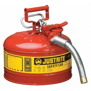 2 1/2 gal Red Steel Type II Safety Can Flammables - 7225130