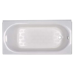 Recess Bath, 60 in L, 30 in W, White, Americast(R) - 2390202.020