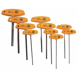 10 Piece SAE T-Shape Hex Key Set, 33492 - 33492