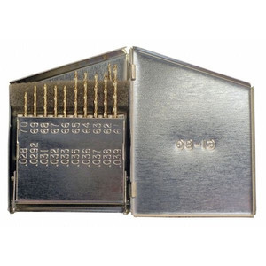 20PC 135° Heavy-Duty Cobalt Jobber Length Drill Set Chicago-Latrobe 550 Straw HSS-CO 8% #61-#80 - 45657