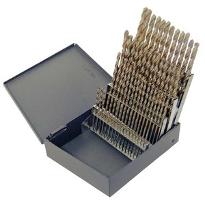 60PC 135° Heavy-Duty Cobalt Screw Machine Lngth Drill Set Chicago-Latrobe 559 Straw HSS-CO 8% #1-#60 - 69854
