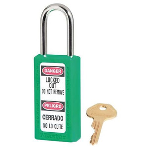 Lockout Padlock, KA, Green, 3"H, PK6 - 411KAS6GRN