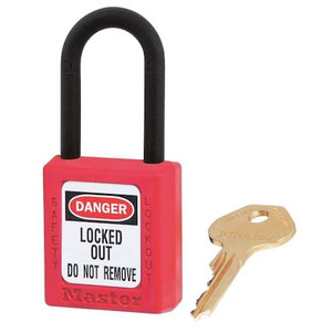 Lockout Padlock, KA, Red, 1-3/4"H, PK12 - 406KAS12RED