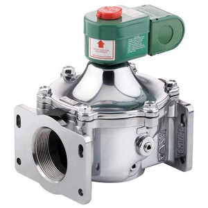 120V AC Aluminum Fuel Gas Solenoid Valve with Test Port, Normally Closed, 2 in Pipe Size - JB8214280CSA