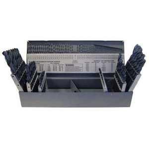 115PC 135° Heavy-Duty Jobber Lngth Drill Set Chicago-Latrobe 150ASP-TN TiN HSS 1/16-1/2, A-Z, #1-#60 - 41804