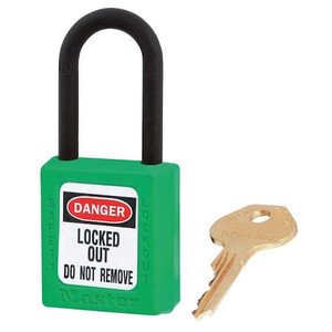 Lockout Padlock, KA, Green, 1-3/4"H, PK6 - 406KAS6GRN