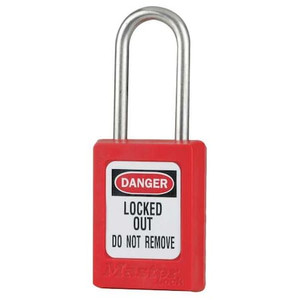 Lockout Padlock, KA, Red, 1-13/16"H, PK12 - S33KAS12RED