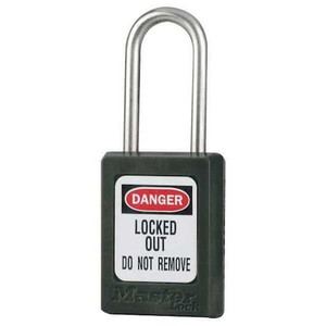 Lockout Padlock, KA, Black, 1-13/16"H, PK6 - S33KAS6BLK