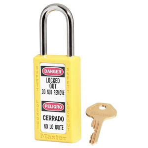 Lockout Padlock, KA, Yellow, 3"H, PK12 - 411KAS12YLW