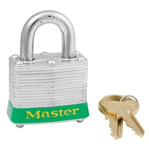 Lockout Padlock, KA, Green, 1-1/4"H, PK6 - 3KAS6GRN