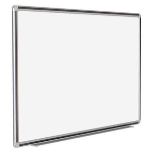 48"x72" Porcelain Whiteboard, White Frame - DFMBK46
