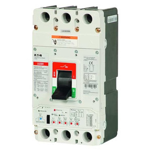 Molded Case Circuit Breaker, LG Series, 500A, 3 Pole, 600V AC, 65kA at 240V AC - LGE3500FAG