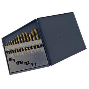 13PC 135° Heavy-Duty Jobber Length Drill Set Chicago-Latrobe 150ASP-TN TiN HSS 1/16-1/4x1/64 - 41798
