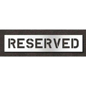 Pavement Stencil, Reserved, STL-108-70833 - STL-108-70833