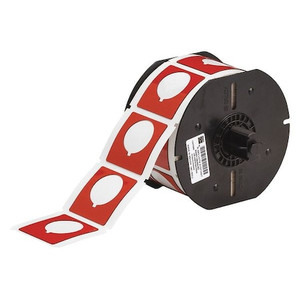 Raised Profile Label, Red, 1.800 In. - B30EP-169-593-RD