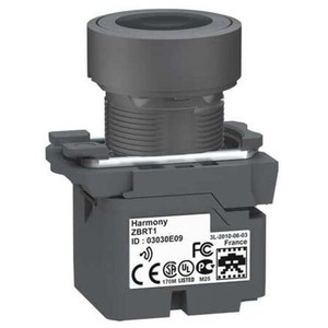 Push Button with Transmitter, 22 mm, Black - ZB5RTA2