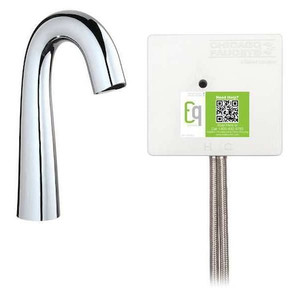 Electronic Sensor Single Hole Mount, 1 Hole Mid Arc Bathroom Faucet, Chrome plated - EQ-C11A-12ABCP
