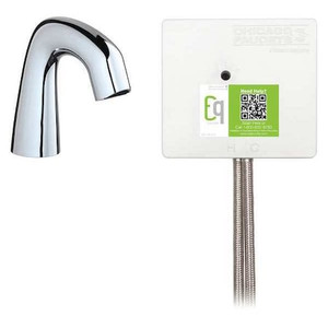 Electronic Sensor Single Hole Mount, 1 Hole Mid Arc Bathroom Faucet, Chrome plated - EQ-A11A-12ABCP