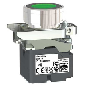 Push Button with Transmitter, 22 mm, Green - ZB4RTA3