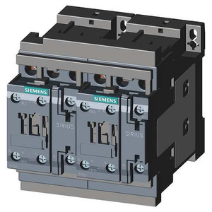 IEC Magnetic Contactor, 3 Poles, 220/240 V AC, 16 A, Reversing: Yes - 3RA23258XB301AP6