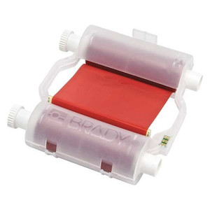 Label Printer Ribbon, B30 Series, Red, 4.33 in W x 200 ft L - B30-R10000-RD