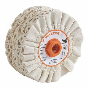 Cotton Buffing Drum, 4-3/4"x2"x5/8"-11 - 07T425